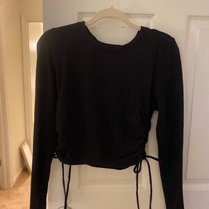 A&F long sleeve side tie top